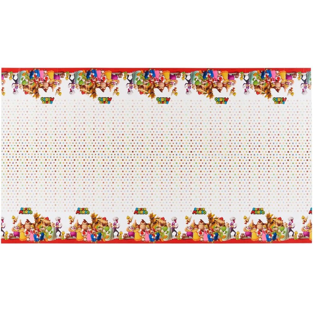 Super Mario Brothers Plastic Table Cover, Kids Birthday Party Decoration 54 x 96